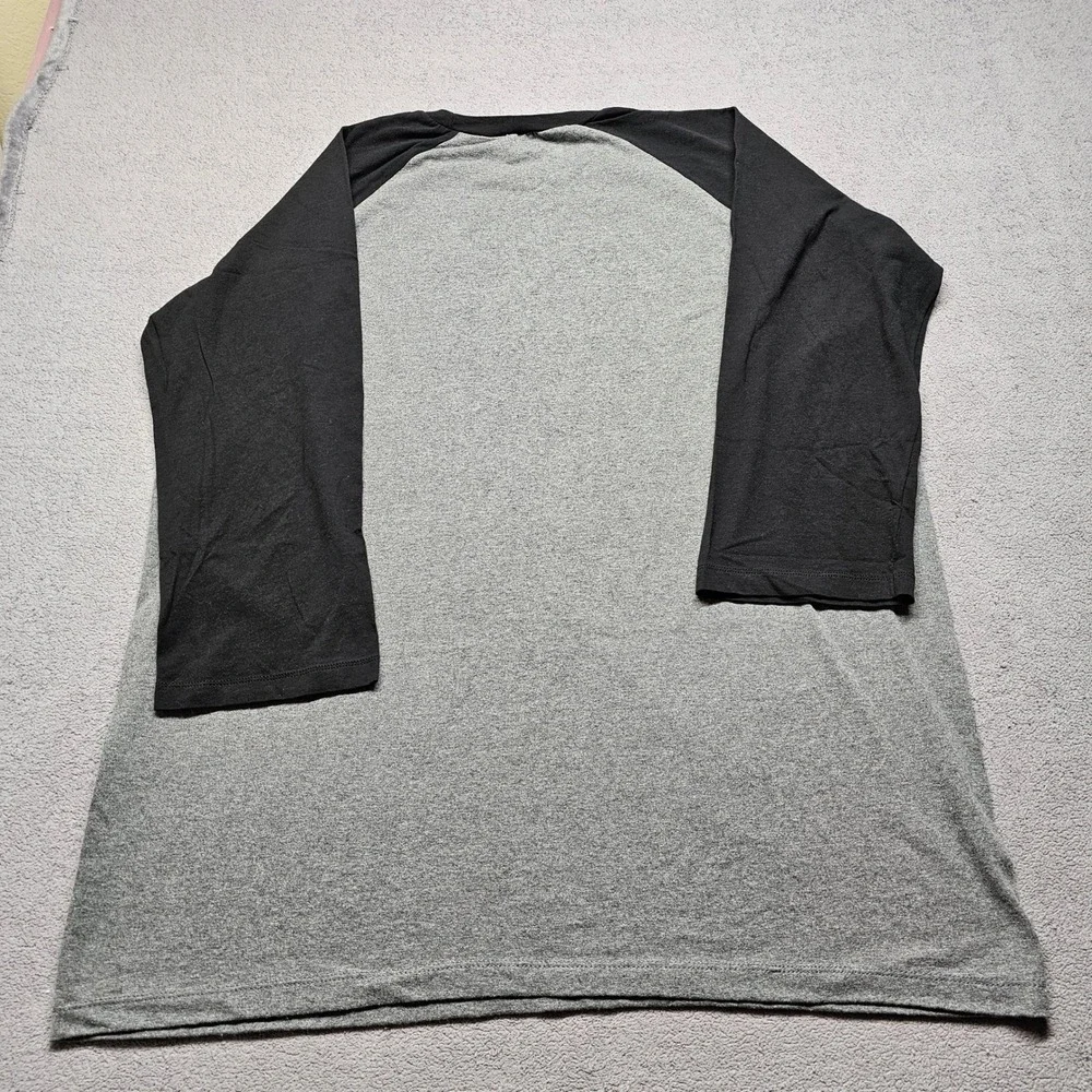 Disney‎ Parks Disneyland Resort Mickey Mouse Raglan Baseball Tee Gray Black XXL